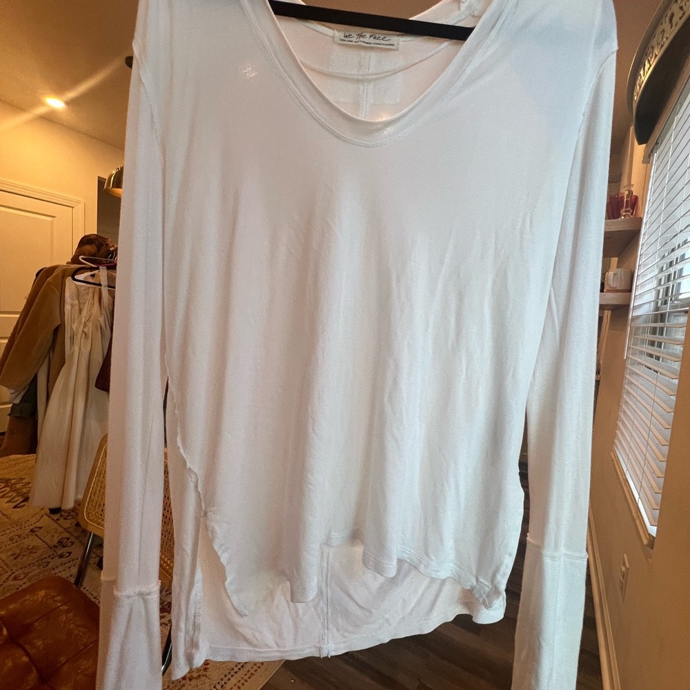 Free People Ivory Long Sleeve Tee - Picture 7 of 14